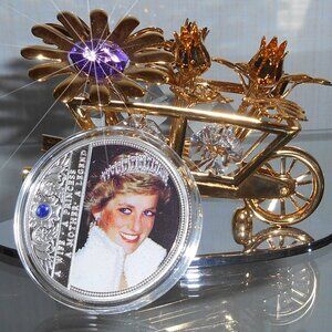 Princess Diana Silver Plated Souvenir Gift-Token – Display Not Included